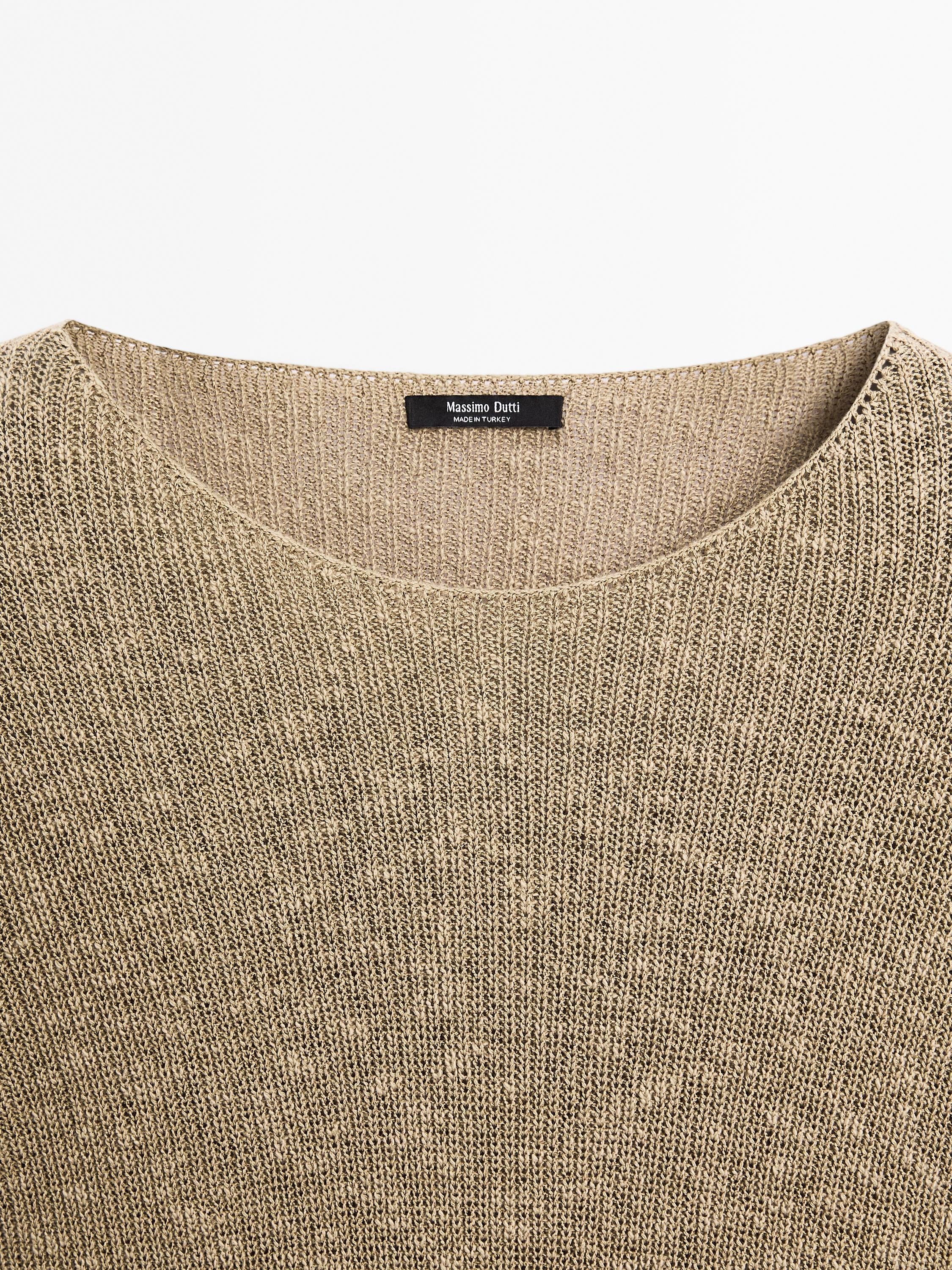 Pull en maille de coton mélangé